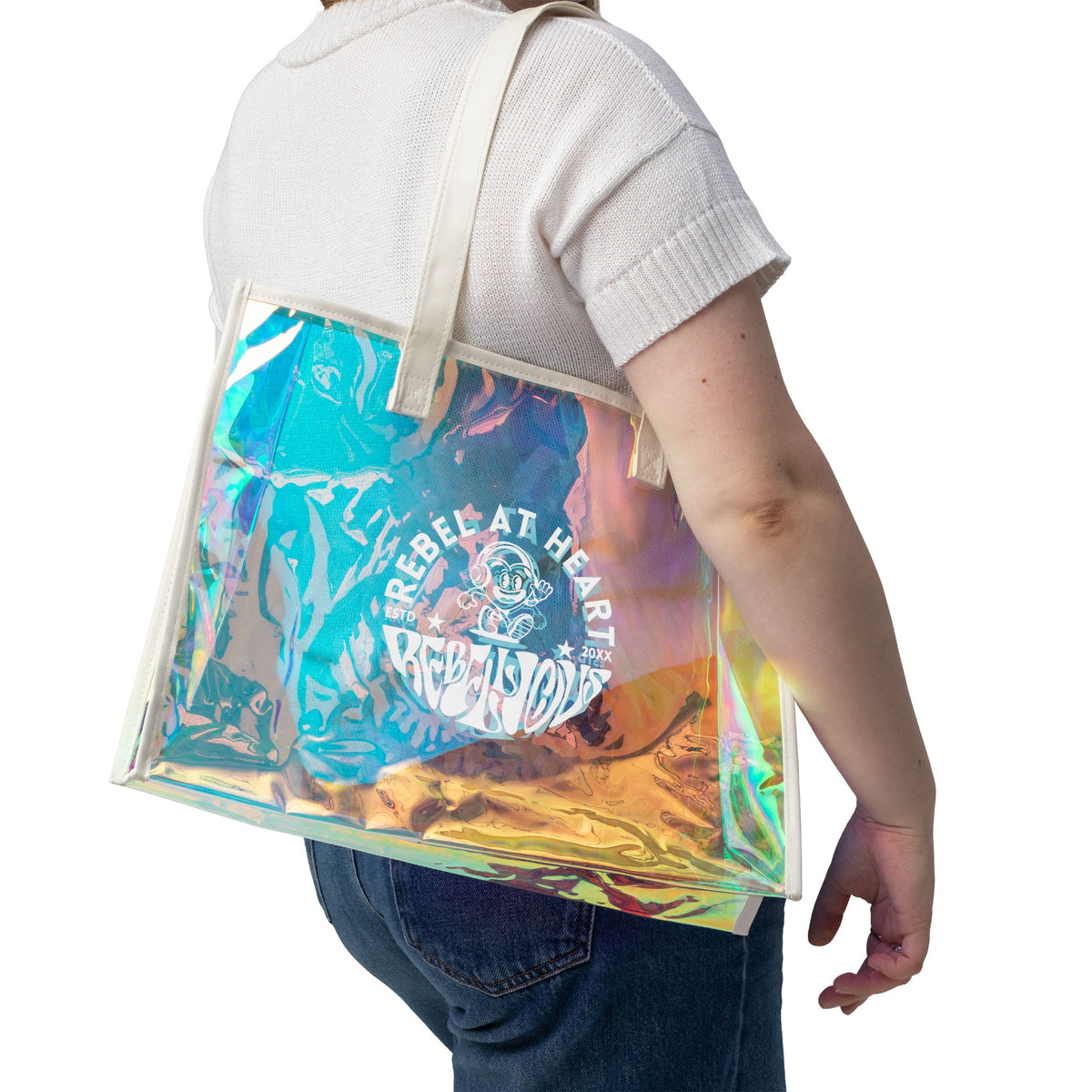 “Old Skool” Iridescent Tote