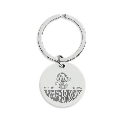 Engraved “Rebellious” Keychain